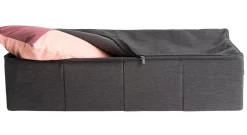 CASA Cajas De Almacenamiento|Rango Caja De Almacenaje Con Cierre De Cremallera Gris Oscuro