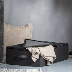 CASA Cajas De Almacenamiento|Rango Caja De Almacenaje Con Cierre De Cremallera Gris Oscuro