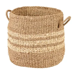 CASA Cestas De Almacenaje|Rayas Cesta L Natural