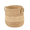 CASA Cestas De Almacenaje|Rayas Cesta M Natural