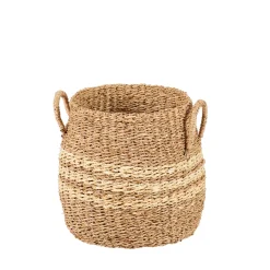 CASA Cestas De Almacenaje|Rayas Cesta S Natural