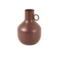 CASA Floreros|Rondo Florero Marron Oscuro