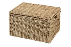 CASA Cestas De Almacenaje|Seagrass Cesta Almacenaje L Con Tapa Natural
