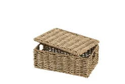 CASA Cestas De Almacenaje|Seagrass Cesta Almacenaje S Con Tapa Natural