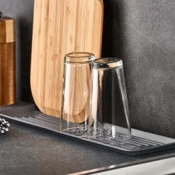 CASA Accesorios De Cocina|Sink Tapete Para Escurrir Gris