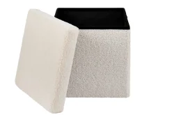 CASA Pufs De Almacenaje|Stor Puf Plegable Funcion Almac. Blanco