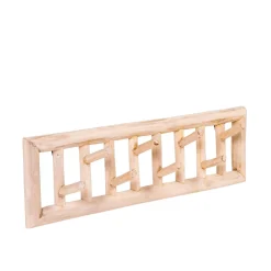 CASA Percheros|Teak Perchero De Pared Natural