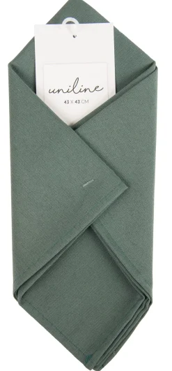 CASA Servilletas|Uniline Servilleta Verde Oscuro