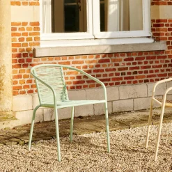 CASA Sillas De Jardín|Verona Silla Apilable Aguamarina