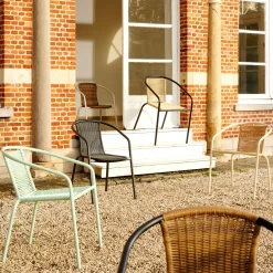 CASA Sillas De Jardín|Verona Silla Apilable Aguamarina