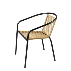 CASA Sillas De Jardín|Verona Silla Apilable Natural