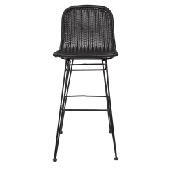CASA Sillas De Jardín|Vienna Silla De Bar Negro