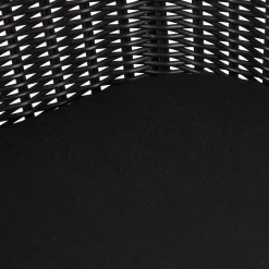 CASA Sillas De Jardín|Vienna Silla De Comedor Asiento Negro