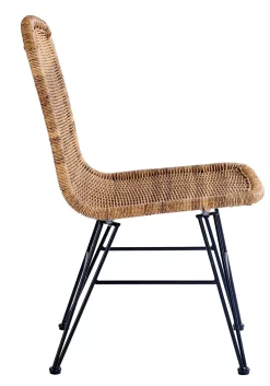 CASA Sillas De Jardín|Vienna Silla De Comedor Negro, Natural