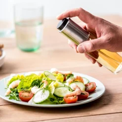 CASA Aceiteras|Vinaigre Aceitera-Vinagerera Negro, Plateado, Transparente