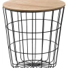 CASA Mesas Auxiliares|Wire Mesa Auxiliar Negro, Natural