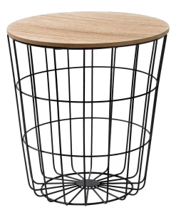 CASA Mesas Auxiliares|Wire Mesa Auxiliar Negro, Natural