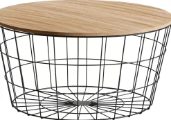 CASA Mesas De Salón|Wire Xl Mesa Auxiliar Xl Negro, Natural