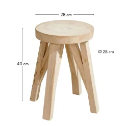 CASA Mesas Auxiliares|Xander Mesa Auxiliar Natural